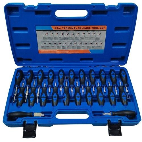 23PC Electrical Terminal Removal Tool Wiring Crimp Connector Pin Release Kit