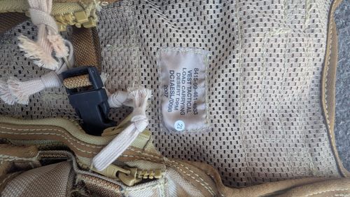 Issued Tan Tactical Webbing Load Bearing Vest Rig w/ Multiple Pouches (2007) — image 4