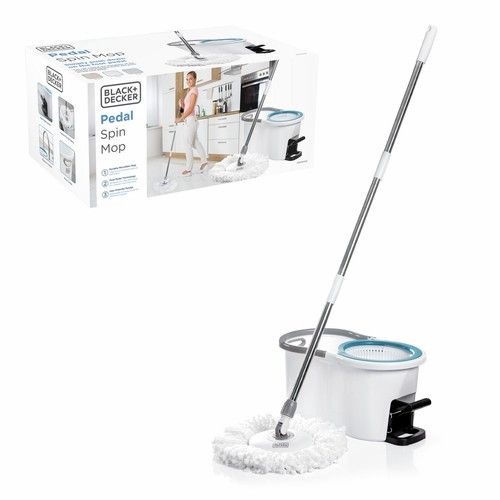 Mop Bucket 5L Pedal Foot Spin BLACK DECKER Cleaning Bucket