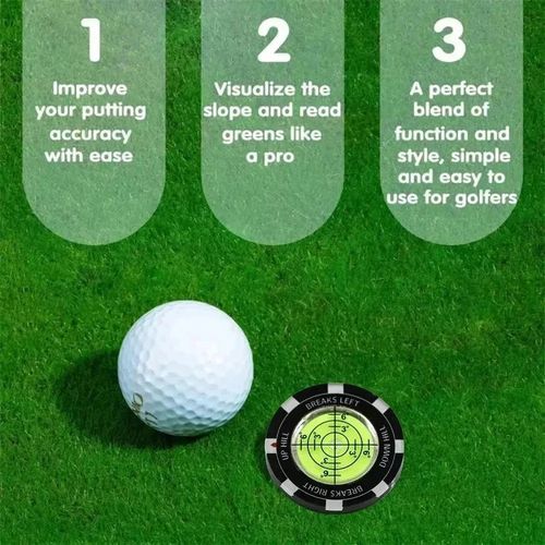 Golf Putt Green Reader Golf Ball Marker Level Precision Golf Putting Aid 1PC — image 2