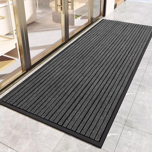 Non Slip Rubber Door Mat Heavy Duty Washable Rug Indoor Outdoor Welcome Door Mat — image 2