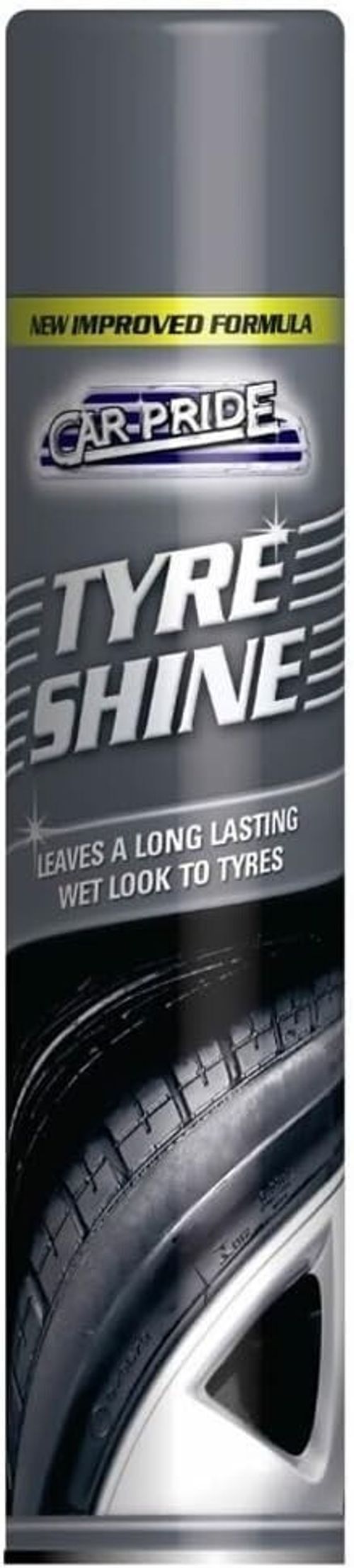 Car Pride Tyre Shine Lasting Wet Look Spray Black 300ml x 6 — image 6