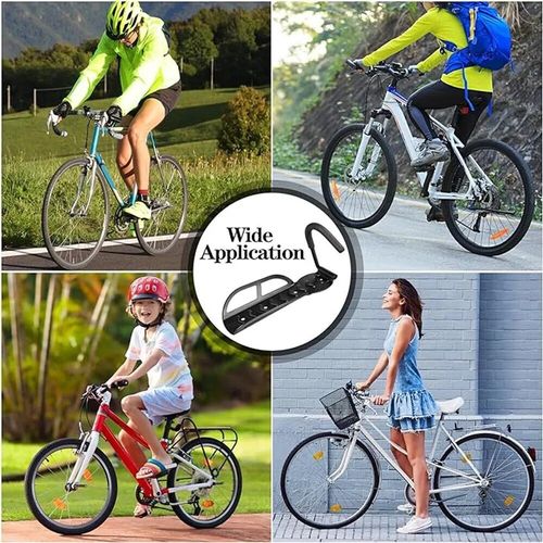 Steel Wall Mount Bike Hooks Heavy Duty Garage Shed Space Saving Bicycle Holder — image 7