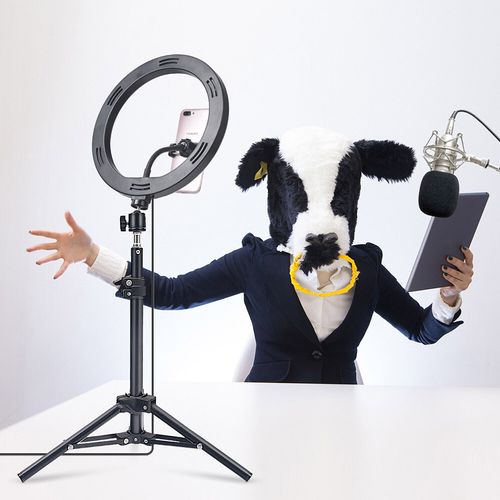 12" LED Ring Light with Tripod Stand Phone Mount for YouTube Makeup Video Live — image 13