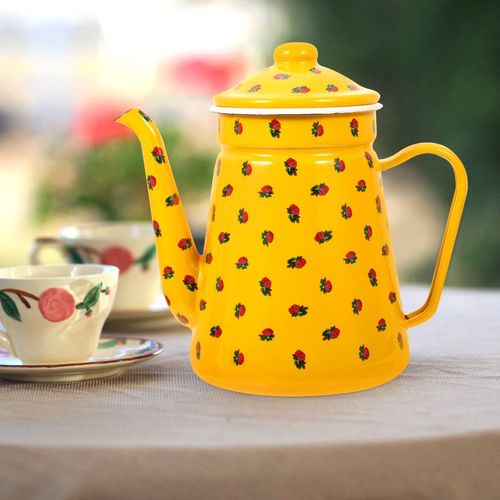 Tea Kettle Camping Teapot Boiling Tea Kettle Vintage Water Coffee Milk Pot with — image 9