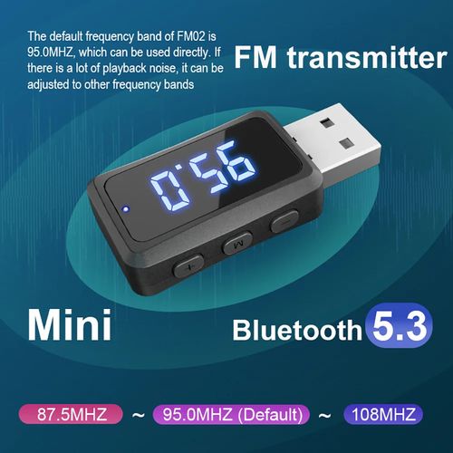 Bluetooth 5.3 Mini USB FM Transmitter Easy Join Car Audio System Without Cabling — image 3