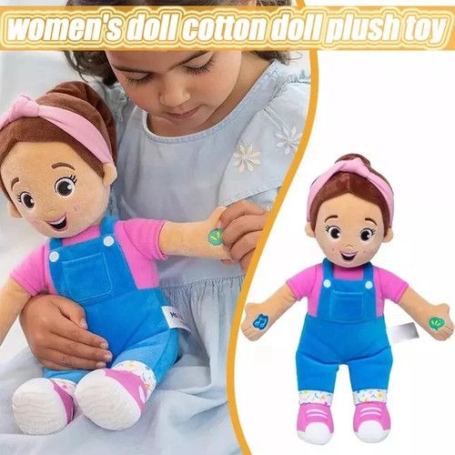 30CM Miss Rachel Singing Plush Doll, Interactive Rachel Lady Stuffed Toy w/Sound