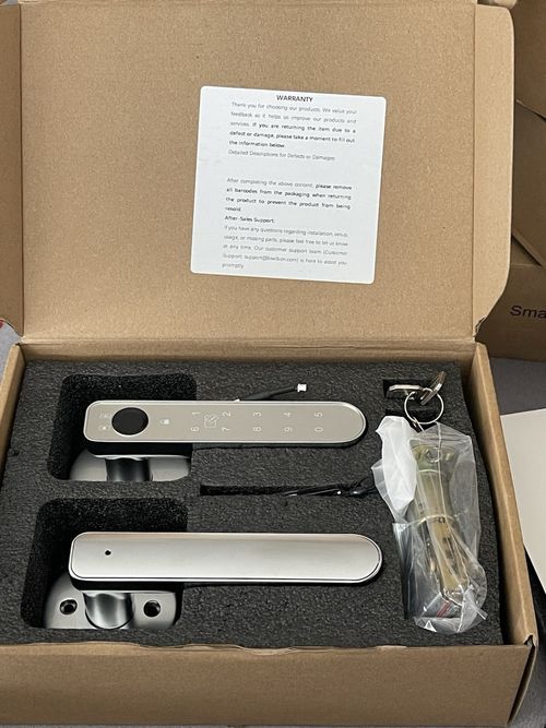 Smart Fingerprint Door Lock Unlike Your Future Life Come With 2 Key & 2 IC Card — image 1