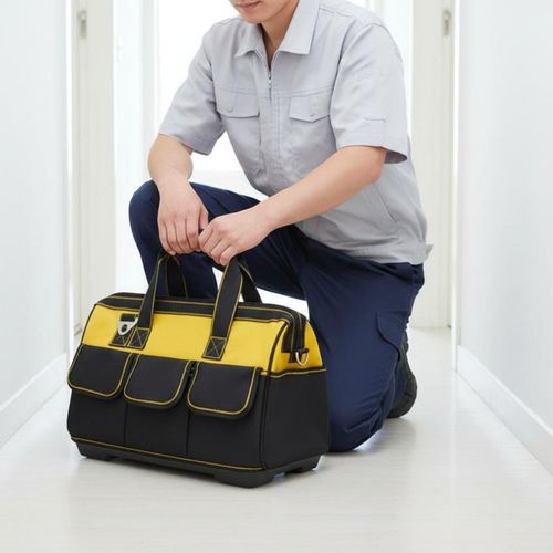 Heavy Duty Canvas Tool Bag Multiple Pockets for Home Repair Workshop Storage Use — image 9