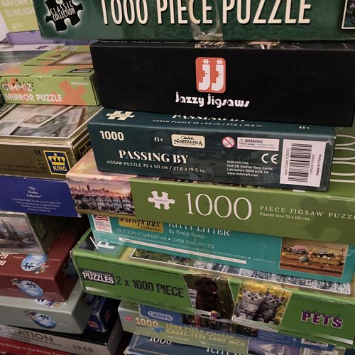Jigsaw Puzzle Bundle x15 Joblot 1000 Pieces Christmas Hobby Unchecked Pastime — image 8