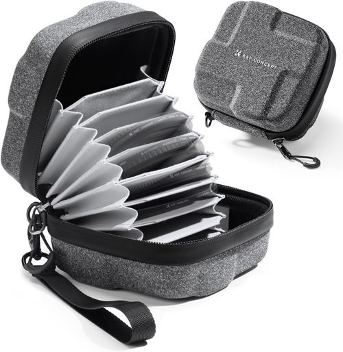 K&F CONCEPT 10 in 1 Lens Filter Case, Hard Shell Camera Filter Pouch Up to 95mm — image 1