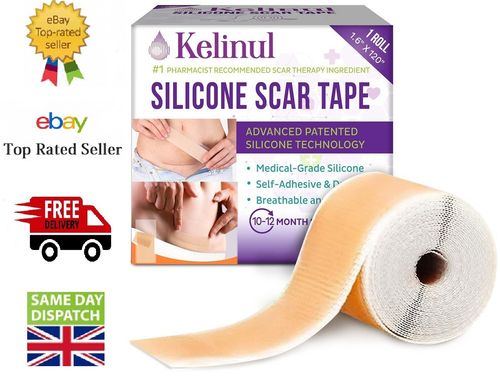 Silicone Scar Tape Plasters removal Kelinul Roll Reusable Sheets Medical grade — image 1