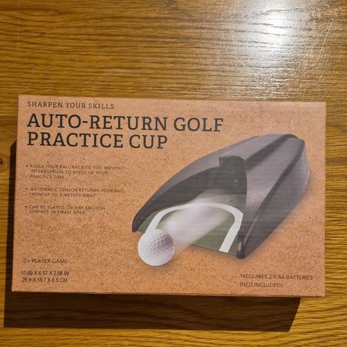 Auto-Return Putting Cup Trainer, Battery Powered Portable Indoor/Outdoor Golf — image 2