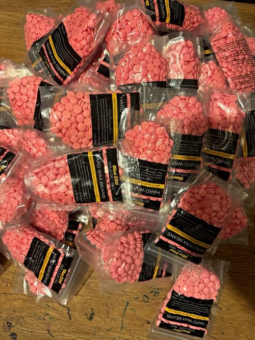 55x Blue ZOO Hard Wax Beans 100g Pink – Depilatory Hair Removal Wax Pellets Bulk — image 1