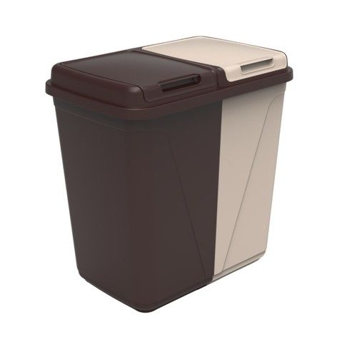 60/90L Double Kitchen Recycling Laundry Duo Bin Garbage Under Cabinet Trash Can