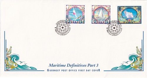 Maritime Definitives 20p to £3 GB Guernsey FDC 2000 (152880)
