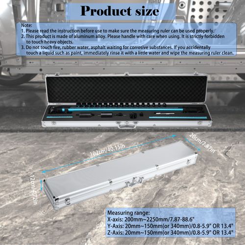 2D Auto Body Measuring System Repair Frame Machine Auto Chassis Tram Gauge Tool — image 2