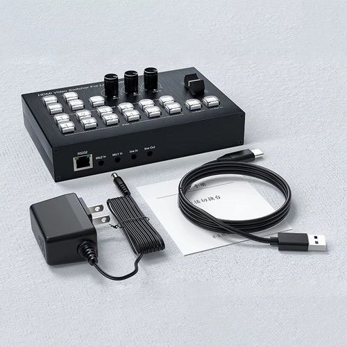 HDMI Video Mixer Switcher Live Streaming 4-Channel 4 Way Multi-View HDMI Video S