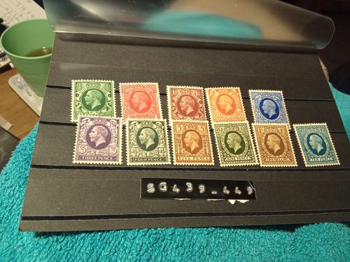 Great Britain King George V 1931-40 Pre-Decimal MNH Stamp Set SG439-449 9v — image 1