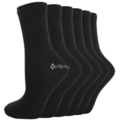 6 or 12 Pairs Boys Girls Cotton Rich School Socks Childrens Ankle Shoe Sizes 6-5
