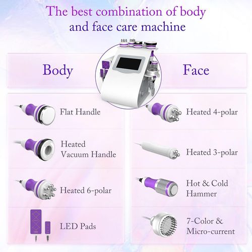 myChway 9 in 1 Cavitation 40K RF Vacuum Machine Body Massage Facial Skin Care UK — image 3