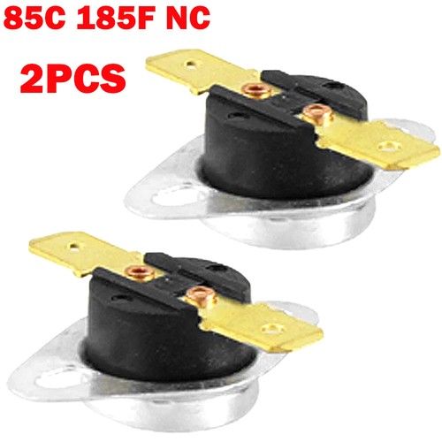 2Pcs KSD301 250V 10A 85C 185F NC Temperature Control Switch Thermostat Metal NEW