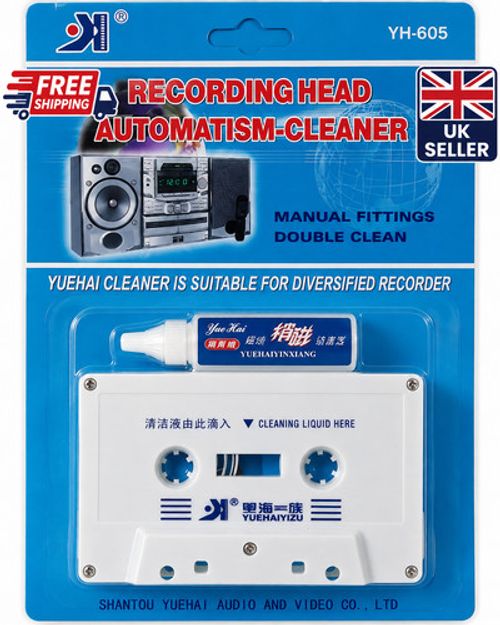 Cassette Tape for Head Cleaner & for All Audio Cassette Deck Player UK