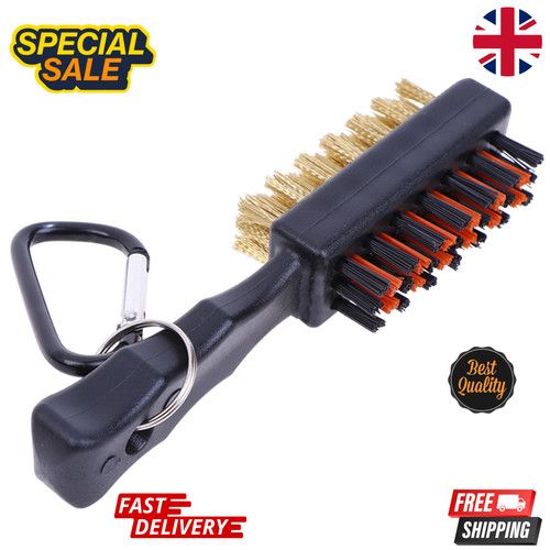 Golf Club Brush Groove Cleaner Dual Sided Nylon Wire Brush Golf Cleaning Tool