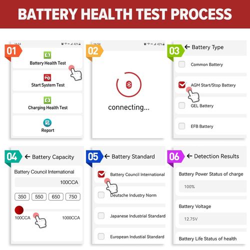 LAUNCH X431 BST360 Battery Test Clip Analyzer 12V Voltage Car Battery Tester  — image 5