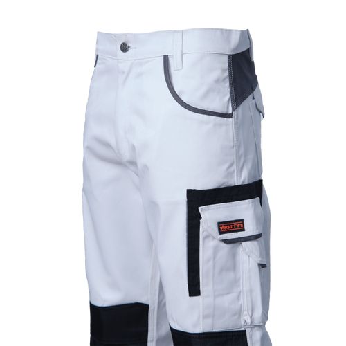 Mens Painters Decorators White Work Trousers With Cargo & Knee pad Pockets Pants — image 7