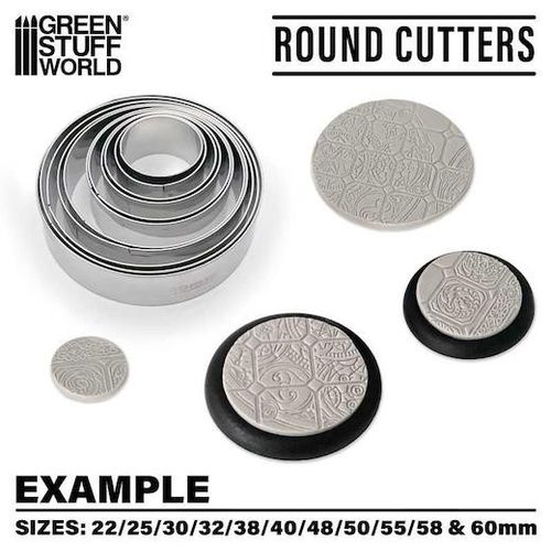 Green Stuff World Clay Cutters for Bases - Circles 11pcs — image 4