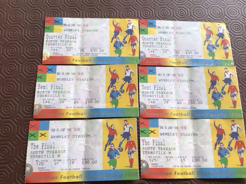 Euro 1996 Championship - Supporters Match Ticket Package, Very rare & Unique Set — image 3