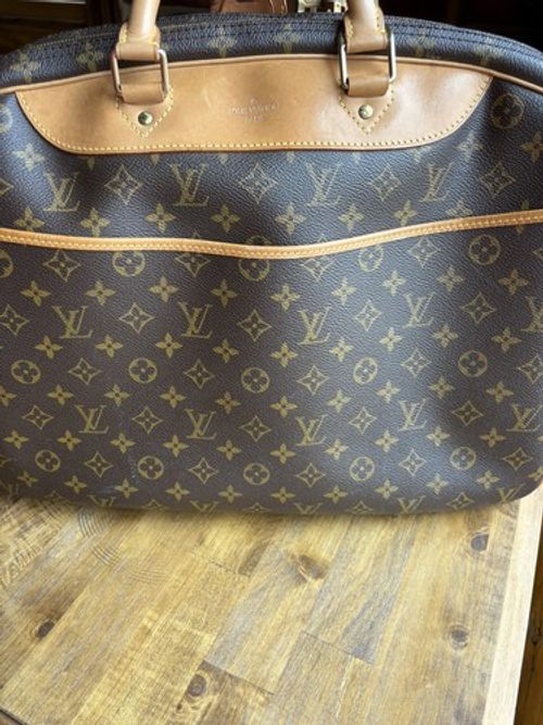 Louis Vuitton Alize 24 Heures Monogram Canvas Travel Bag RARE Authentic (USA)
