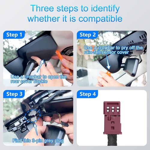 Mangoal Dash Cam Type-C USB Power Adapter for BMW with 3-Pin Rain Sensor — image 6