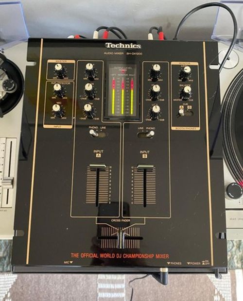Technics SH-DX1200 2-Channel Analogue DJ Mixer Filter Booth Out Black