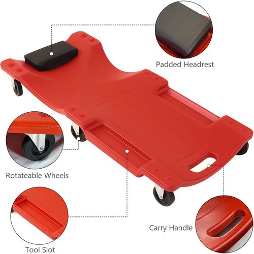 40 Inch Professional Rolling Mechanics Car Creeper Crawler Board Under Car Tool — image 8