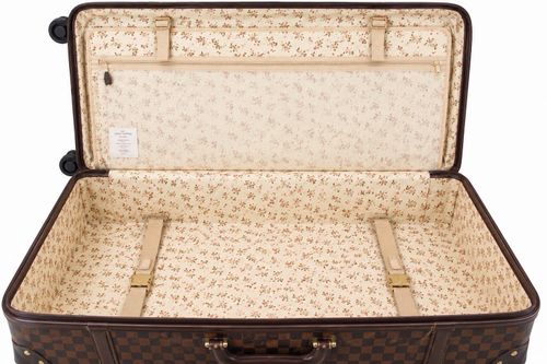 Vintage Hard Shell 3-Piece Luggage Set Chequer Multicolour,Spinner,Check TSA Lck — image 3