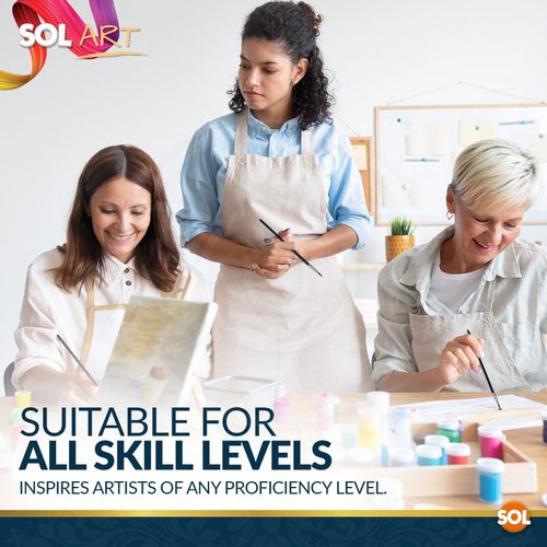 A4 Watercolour Paper Pad 30 Sheets 60 Pages Cold Pressed Artist 160GSM 6 Brushes — image 7