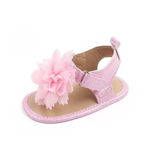 Newborn Baby Girl Pram Shoes Infant Toddler Soft Sole Flip-Flop Summer Sandals