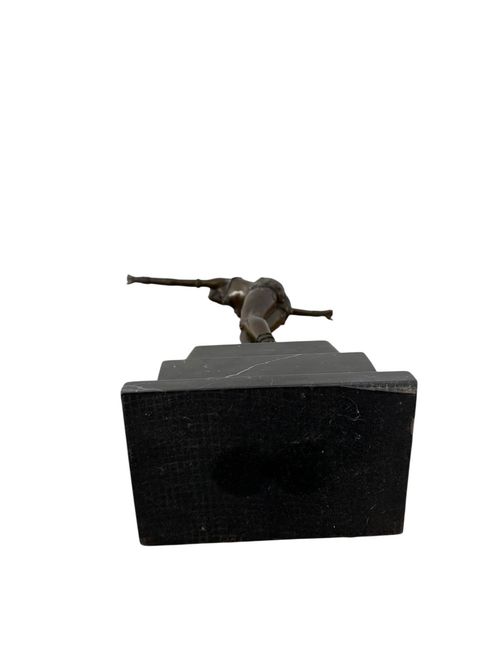 Large ART DECO style bronze figure on marble base DANCER — image 14