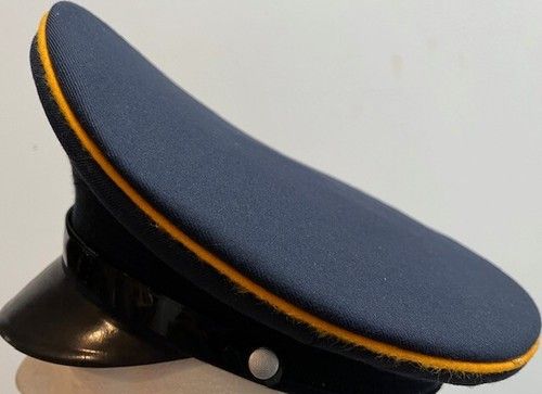 Peaked Uniform Cap Post Luftwaffe WW2 Bundeswehr Navy Blue Airforce Vintage VGC