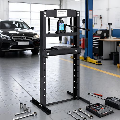 12 Ton Workshop Garage Hydraulic Shop Press Heavy Duty Plates Car Bearing Press — image 3