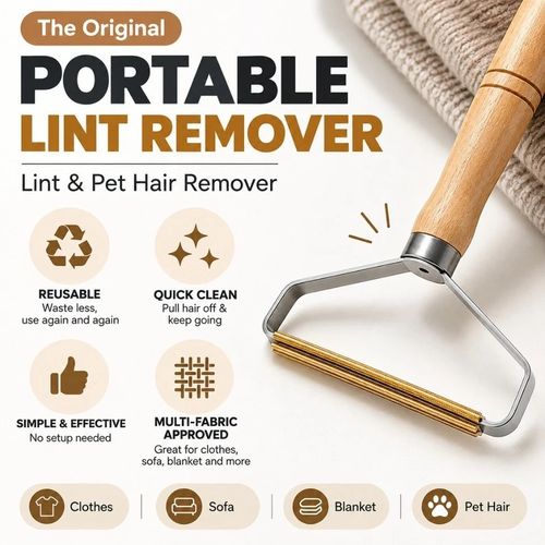 Pet Hair Remover Carpet Scraper Lint Remover Dog Cat Fur Sofa Upholstery Tool — image 4