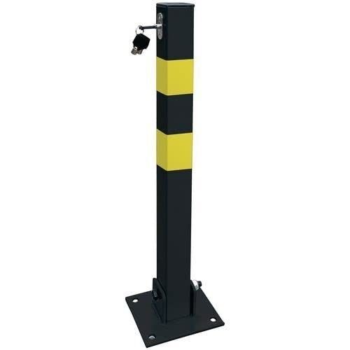 Parking Bollard Lockable Folding Security Post Driveway Car Park Barrier — image 1