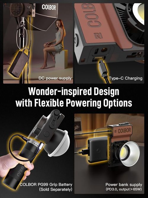 COLBOR W60 Video Light 60W Bi-Color 2700K-6500K Pocket Continuous Lighting — image 5