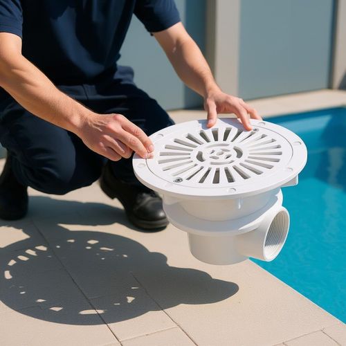 Plastic Pool Drain Fitting Good Sealing Swimming Pool Drain Replacement Part — image 8