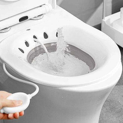 Foldable Hanging Toilet Sitz Bath for Postpartum Hemorrhoids Patient Healing UK — image 4