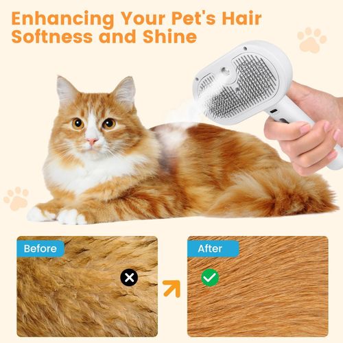 3 In 1 Cat Steam Brush Pet Electric Spray Massage Comb Dog Pet Hair Removal Comb — image 8