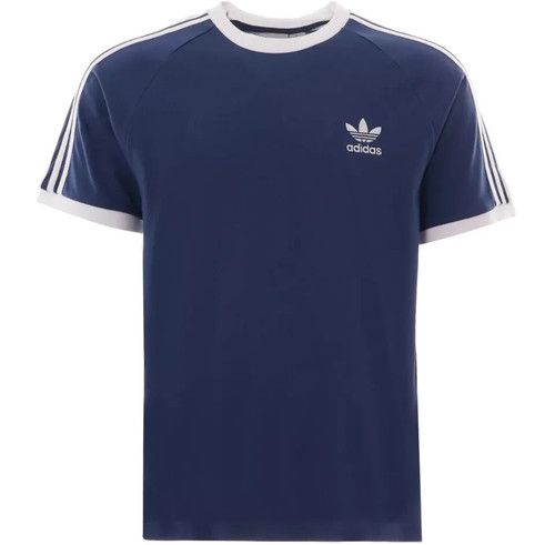 Adidas Originals Men’s 3 Stripes Cotton T-shirt Crew Neck Short Sleeve Top