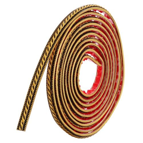 Peel and Stick Molding Trim for Wall 0.6"x16 ft Self-Adhesive Trim Vintage Gold